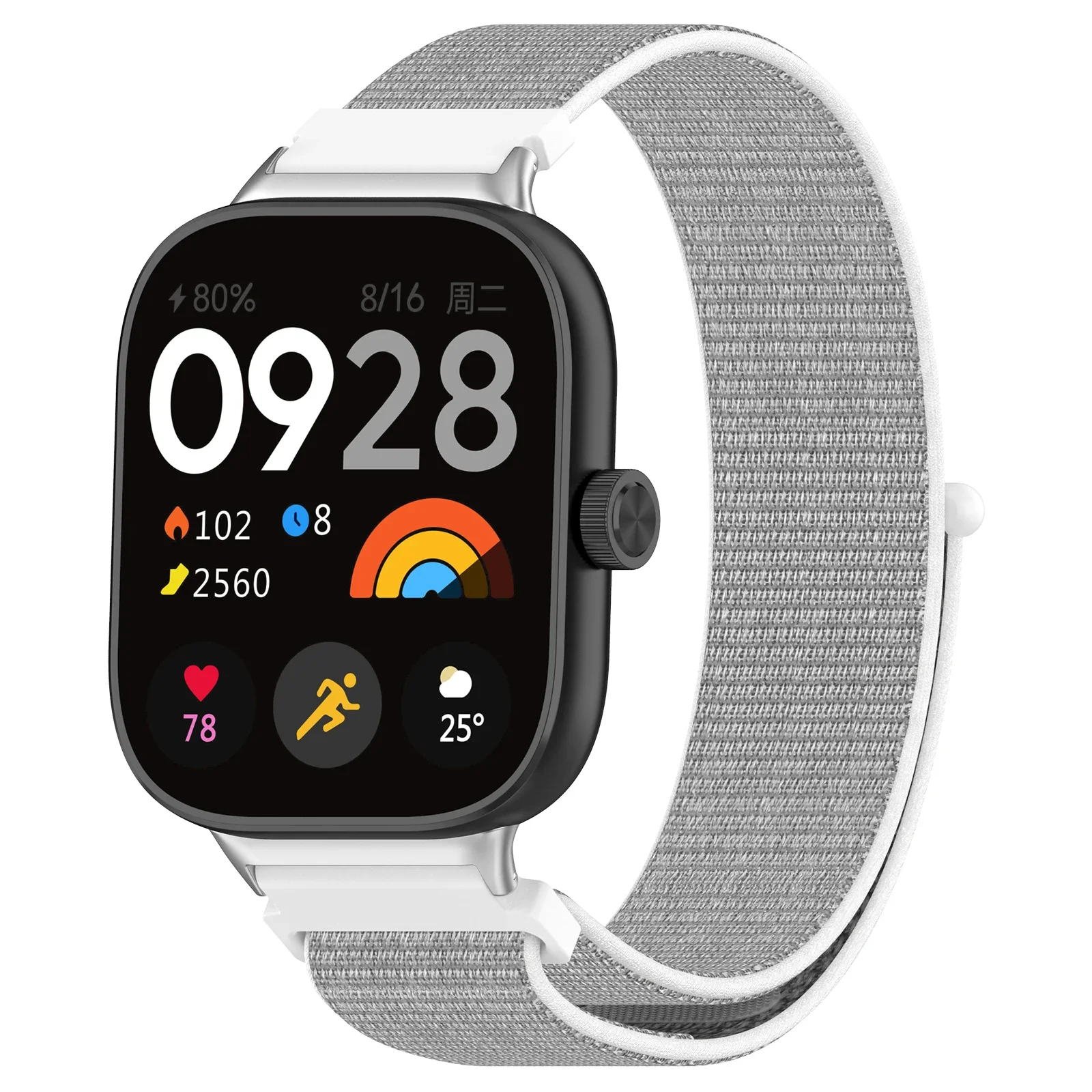 Redmi Watch 4 용 나일론 루프 스트랩 Xiaomi Mi band 8 Pro 금속 커넥터 스트랩 액세서리 용 스마트 시계 팔찌 시계 밴드