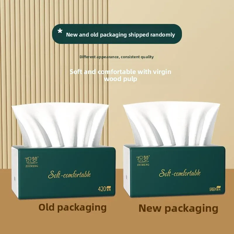 Caja de pañuelos de papel higiénico para uso doméstico, servilletas higiénicas Der pe, artículos para el hogar, toallas de papel suaves y Thiened, 60 uds.