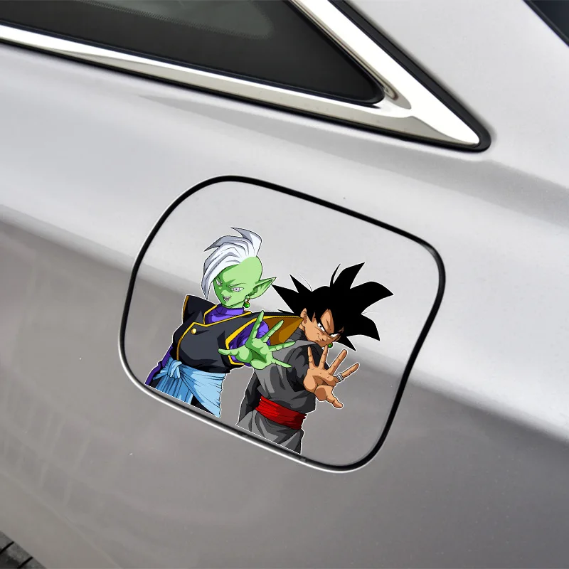 Dragon Ball Black Son Goku Anime Car Sticker Fuel Tank Cap Decoration Sticker Motorcycle Modified Children\'s Toy Birthday Gift