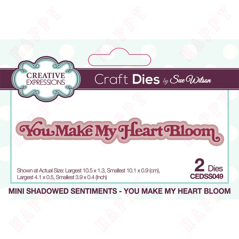 

You Make My Heart Bloom Dies Cutting Dies Scrapbook Diary Decoration Stencil Embossing Template Craft DIY Greeting Card Handmad