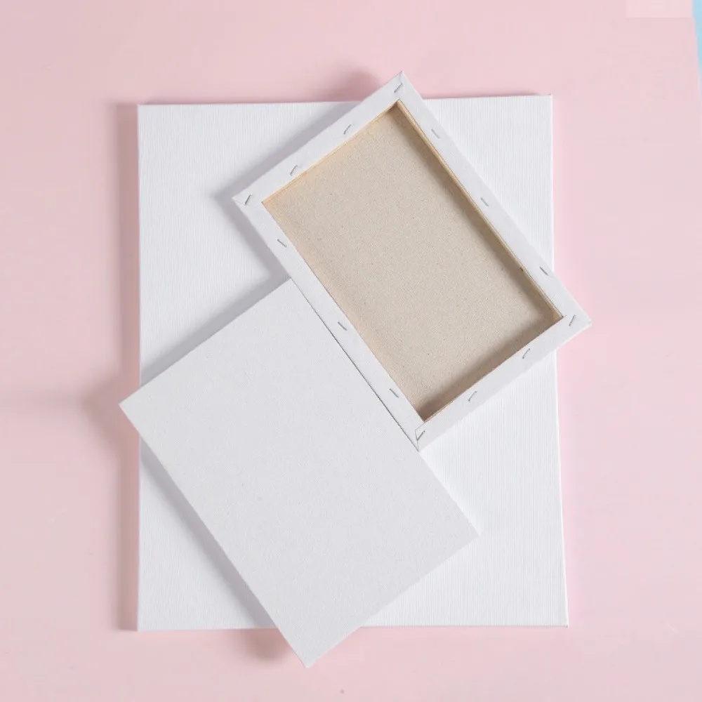 Cotton Bulk Canvas for Painting Art Supplies for Adults & Kids Cotton Primed Painting Canvas for Acrylic Oil Watercolor Tempera