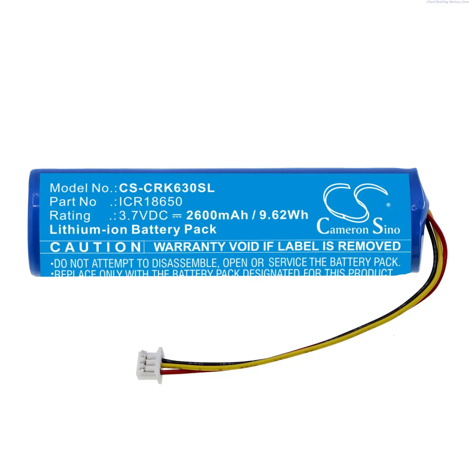 Cameron Sino 3.7V 2600mAh Keyboard Battery ICR18650 for Corsair K63 Wireless Mechanical Gaming Keyboard