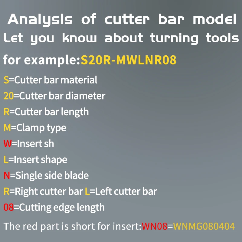 S16Q-MWLNR S20R-MWLNR S25S-MWLNR S32T-MWLNR Internal Turning Tool -MWLNR/L Lathe Bar Turning Holder CNC Cutting Tool Cutter Bar