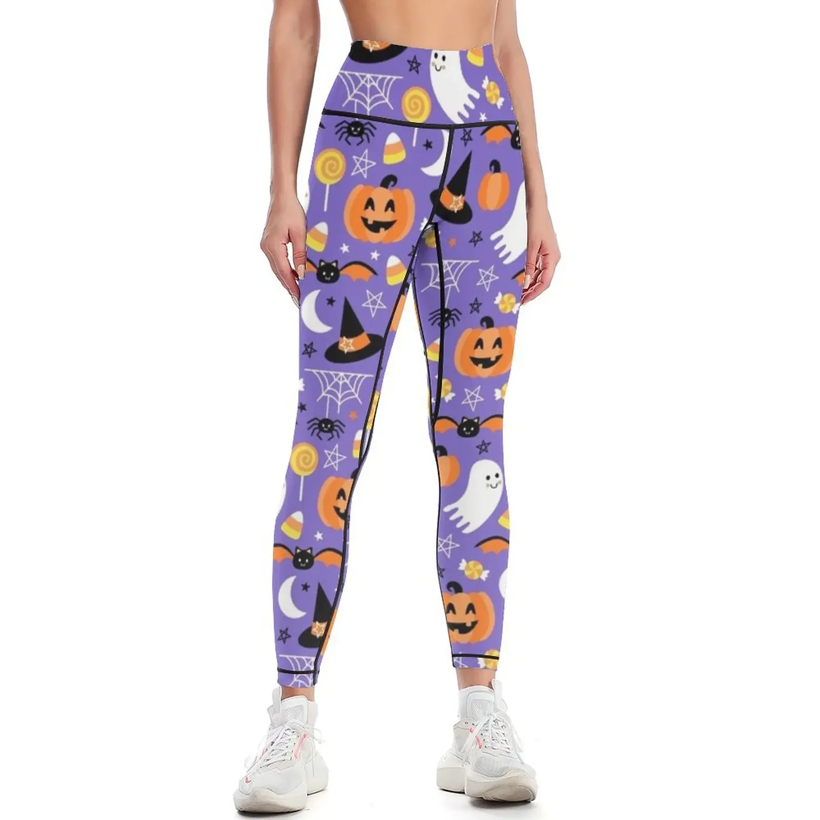 

Spooky Cute Halloween Leggings sports woman gym sports for gym workout clothes for gym sportswear woman Womens Leggings