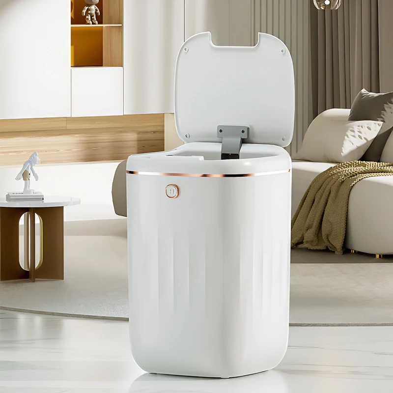 

Умный сенсорный мусорный бак большой емкости, автоматический мусорный бак для дома, ванной комнаты, водонепроницаемый бесконтактный мусорный бак, контейнер для мусора