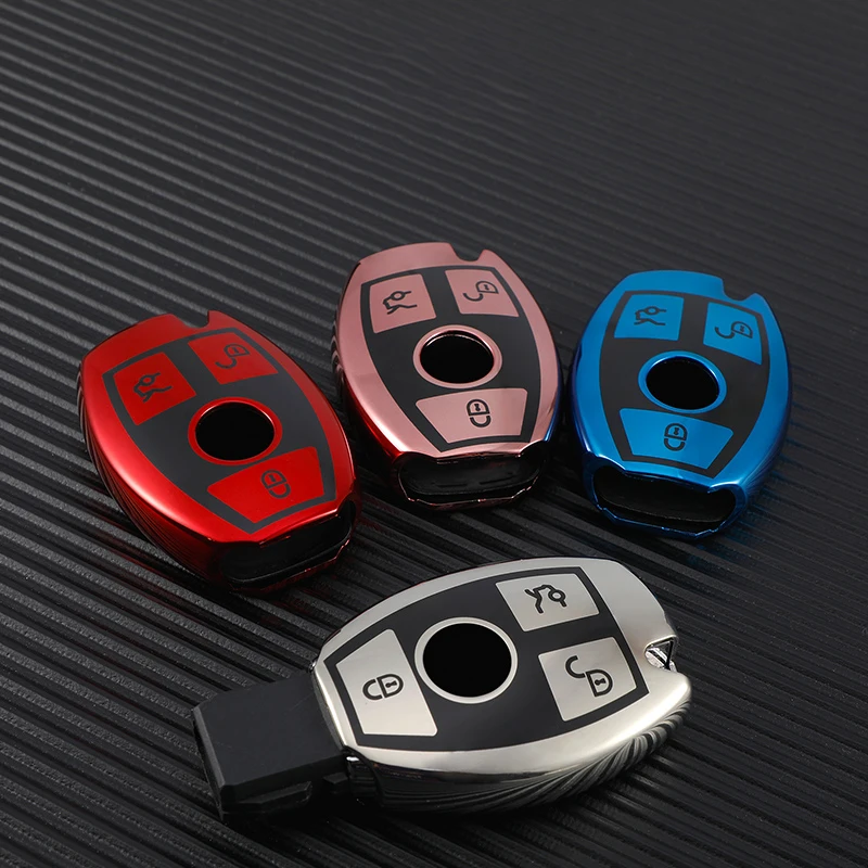 TPU Car Remote Key Case Cover Shell For Mercedes-Benz W176 W246 W204 W205 W212 W221 W222 W166 W447 W218 X156 X253 X204 R172 W447