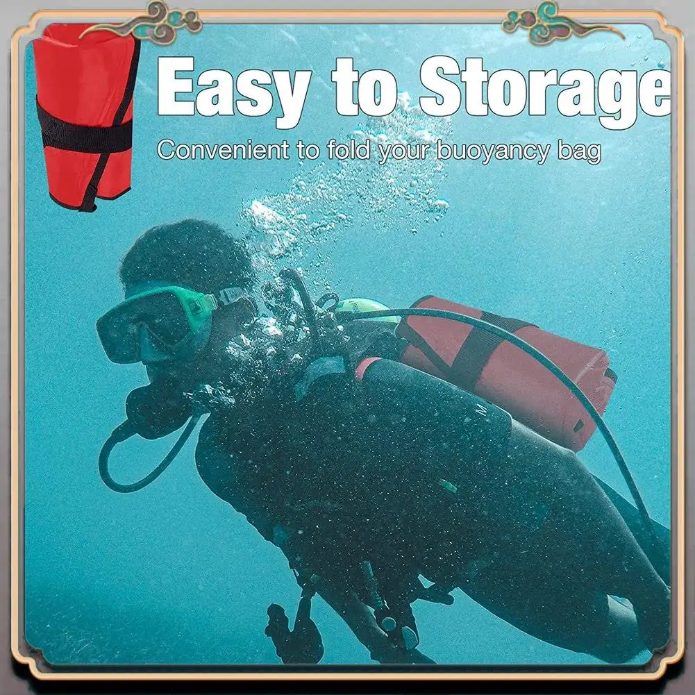 

Durable Scuba Diving Nylon Lift Bag,High Visibility Buoyancy Bag With Open Bottom,Salvage Bag Float Buoy(Red)