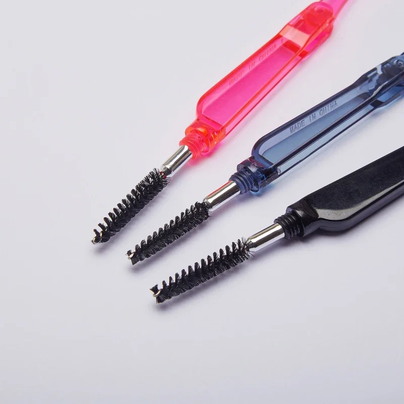 Fashion Double Head Foldable Eyebrow Eyelashes Hair Eye Brow Extension Brush Metal Comb Eyelashes Comb Cosmetic Makeup