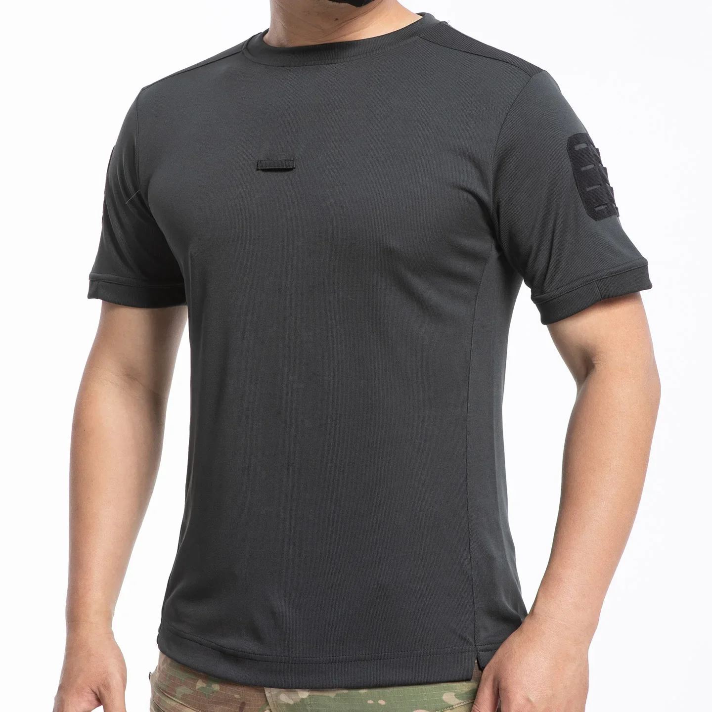 

New Men's Summer Breathable Half Sleeve Sport Style Casual Male Top Quick Dry Tactical Short Sleeve round Neck T-Shirt