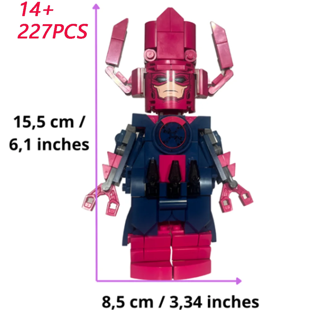 Moc 227 pçs fantásticos quatro galactus diy modelo blocos de construção montagem criativa brinquedo educativo engraçado para o presente natal do miúdo