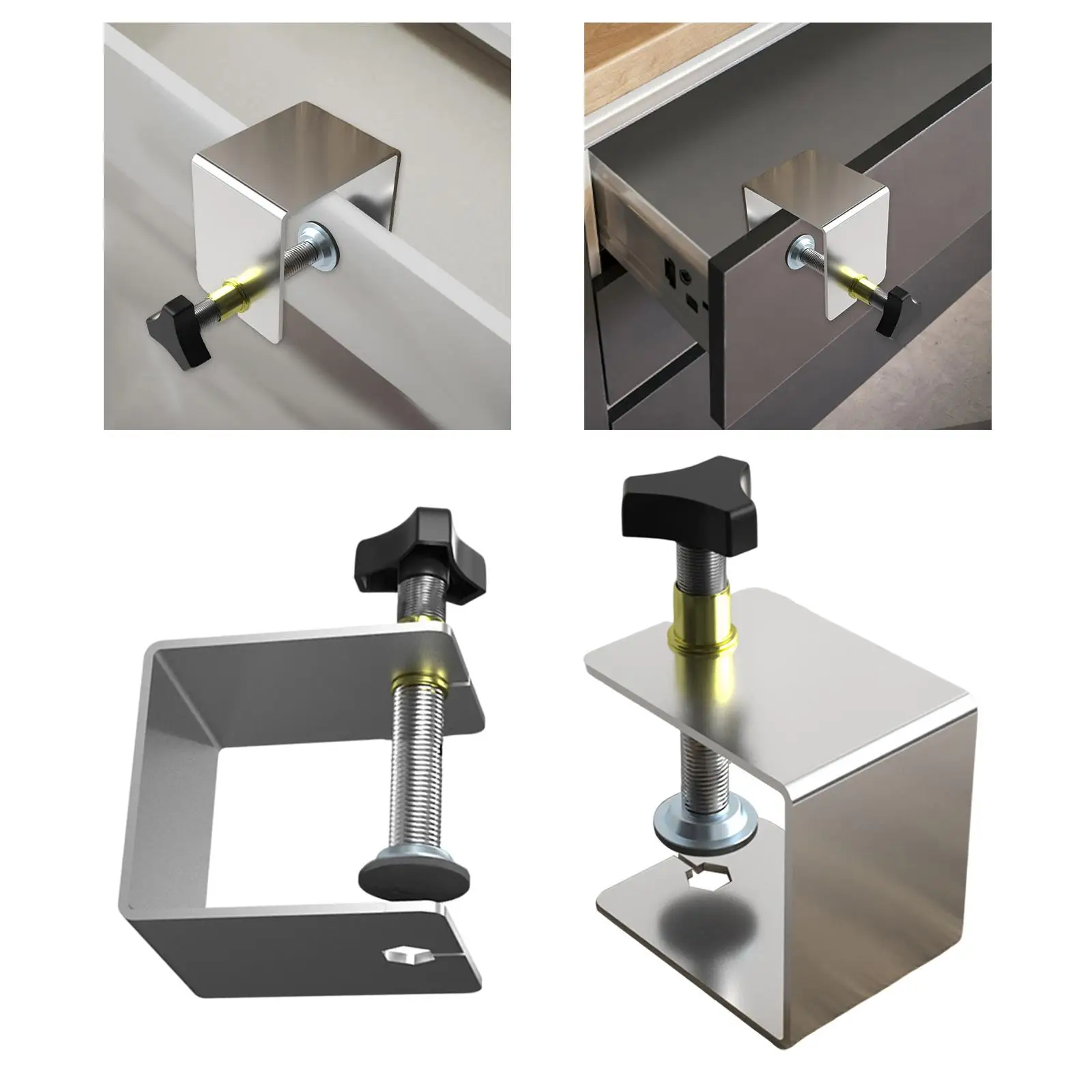 Woodworking Clamp Metal Home Improvement Accessories Cabinet Clamps Fixator Hardware Portable Adjustable Drawer Front Clamps