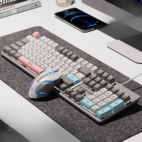 EWEADN V5 Wired Keyboard and Mouse Set  Silent Game Office Ergonomics RGB Desktop Computer Esports Gaming Laptop Accessories