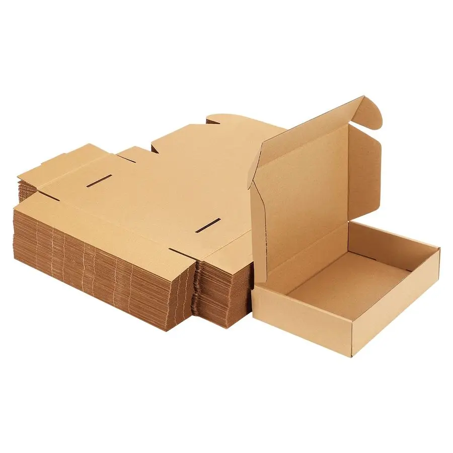 

9x6x2 Inches Shipping Boxes Pack of 50, Small Corrugated Cardboard Box for Mailing Packing Literature Mailer