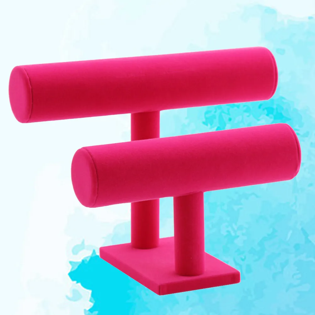 2 Tier Detachable Bracelet Holder Simple Jewelry Display Stand Easy Assembly Home Shop Bracelet Organizer Bangle Display