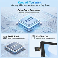 X6L Tablet PC 10.1 Inch IPS Android 16 Octa‑Core 34GB RAM 128GB ROM 6000mAh 5MP+8MP Camera Support 1TB TF Card With Keyboard Mouse Pen Set Australia Local Stock 1‑Year Warranty 3