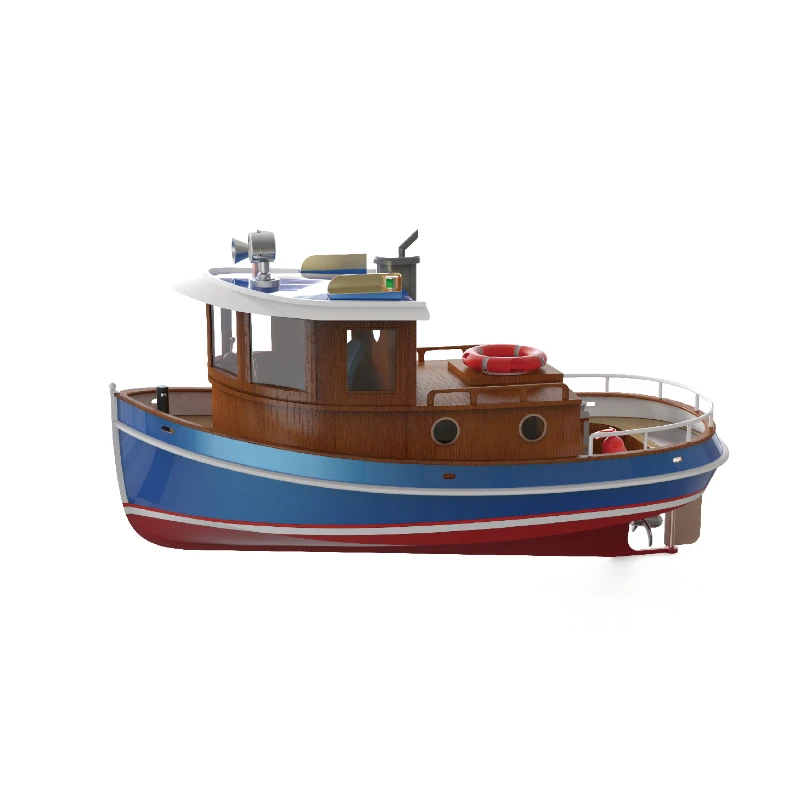 1/12 M3 RC Yacht Model Kit DIY 410mm Handmade Wooden Boat Cute Tugboat