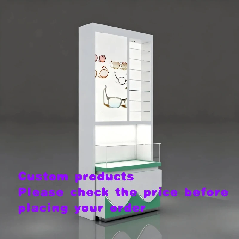 custom.Spot GoodsLEDSunglasses display stand Wooden glasses display stand Suitable retail stores and shopping malls
