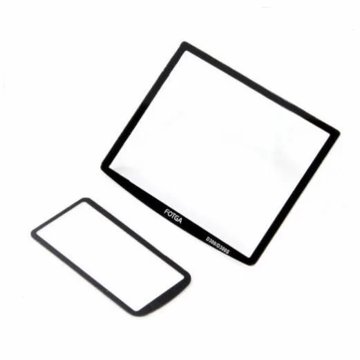 新しいトップ小さな外lcdスクリーンディスプレイ窓ガラスカバー用nikon d300 d300sでテープ