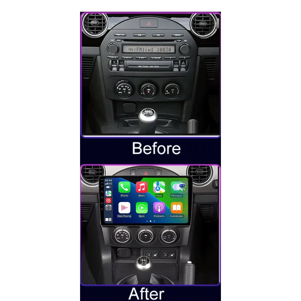 Android 16 Carplay Auto Car Radio For Mazda MX-5 MX5 III 3 NC Miata 2008-2015 Multimedia Video Player GPS Stereo 2din Head Unit