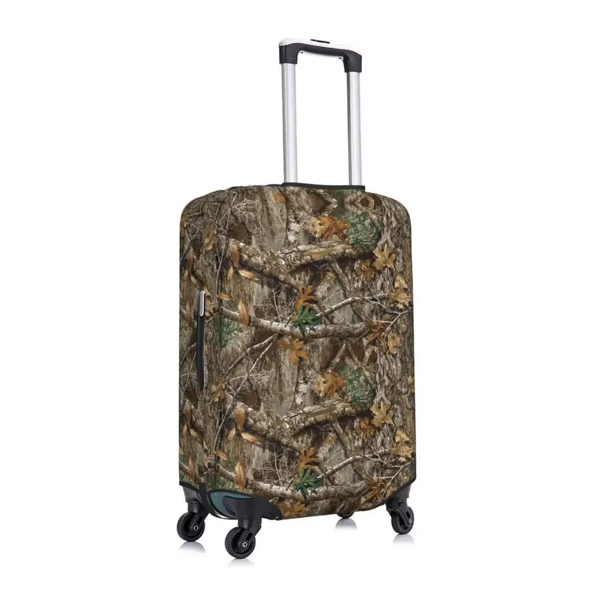 Custom Real Tree Camouflage Camo Pattern Suitcase Cover Washable Luggage Protective Covers for 18-32 inch