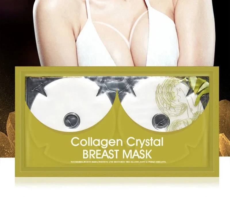 2Pcs Big Bust Breast Care Cream Collagen Crystal Breast Enhancer Chest Enlargement Mask Body Shaping Patch Tightness