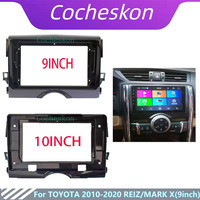 9 10 Inch Car Frame Fascia Adapter Canbus Box Decoder For Toyota Reiz Mark X 2010-2020 Android Radio Dash Fitting Panel Kit