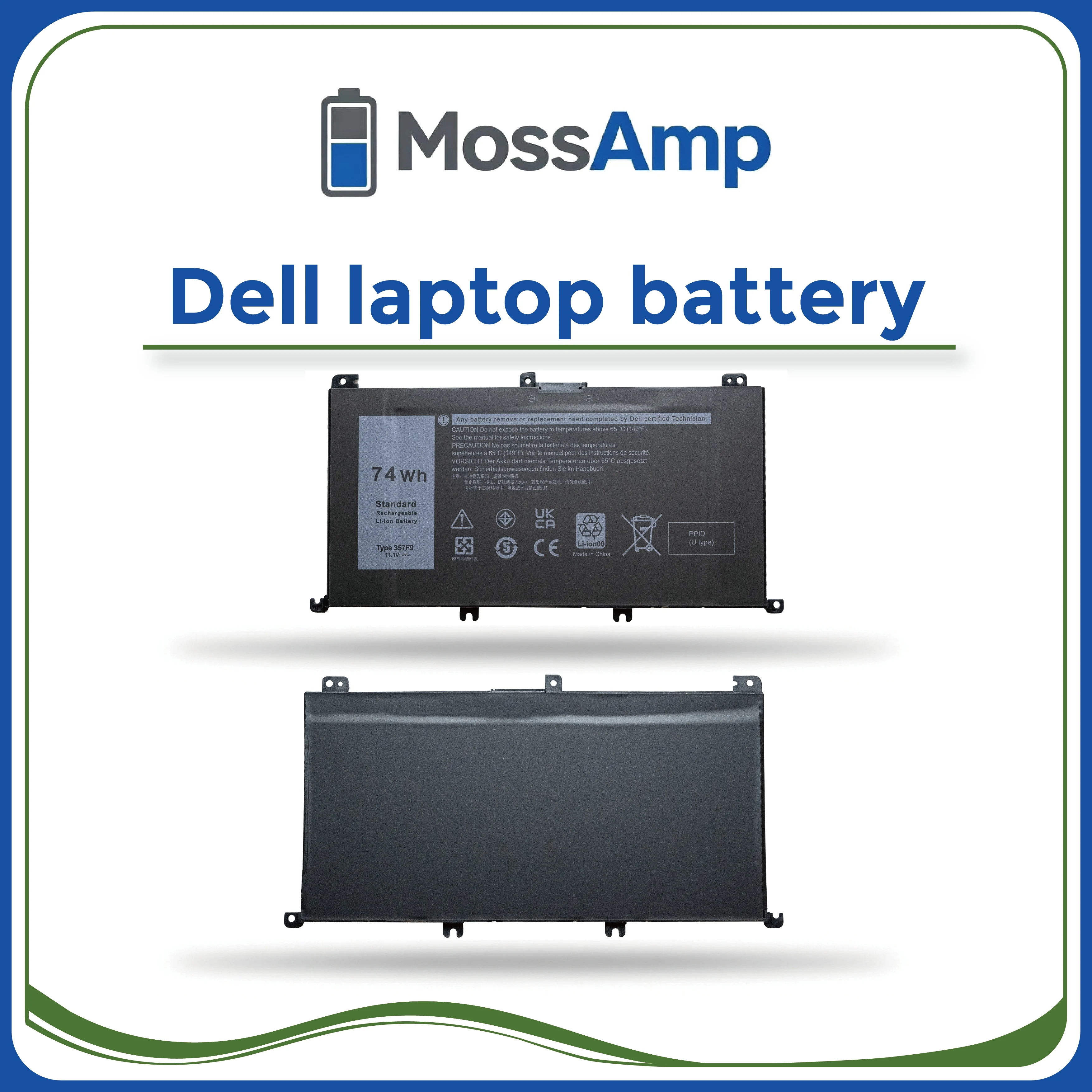 MossAmp 357F9 Laptop Battery for Inspiron 15 7000 Gaming 5000 Gaming 7557 7559 7566 7567 5576 5577 7759 P65F P57F 71JF4 0GFJ6 view 3