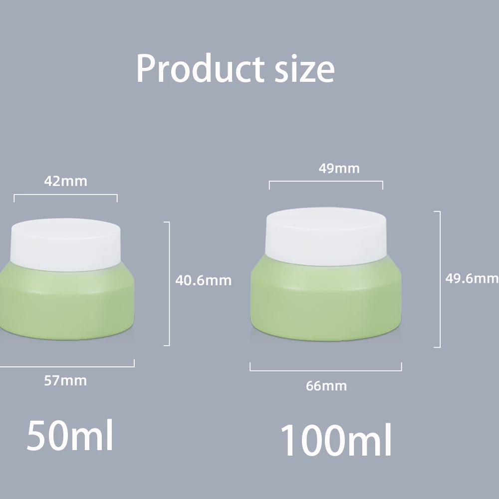 20 Stück 50/100ml Hautcreme-Spenderbox Haarmasken-Flasche mit weiter Öffnung, auslaufsichere Reise-Kosmetikbehälter für Make-up und Gesichtscreme – Detail 2