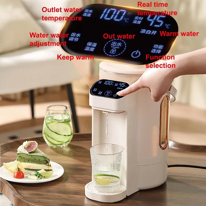 Smart Multifunction chaleira elétrica, garrafas de água elétricas, temperatura ajustar, manter quente, Split água dispensador, 3L, 6 engrenagem, 220V