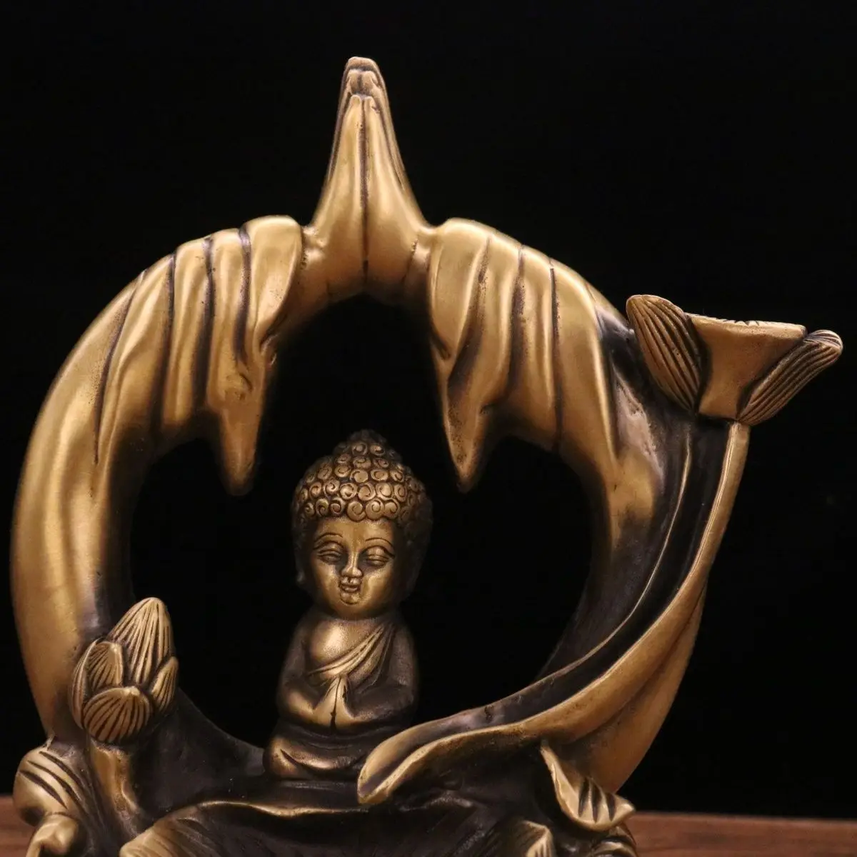 creative buddha Backflow incense burner Statue Sculpture Figurines Home Garden Decoration Statues For House