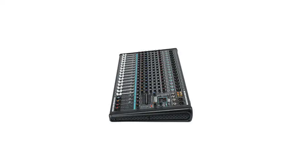 New KM-16 16-Channel DSP Audio DJ Mixer Professional Studio Equipment USB Console for Sound Recording Metal Material Speakers