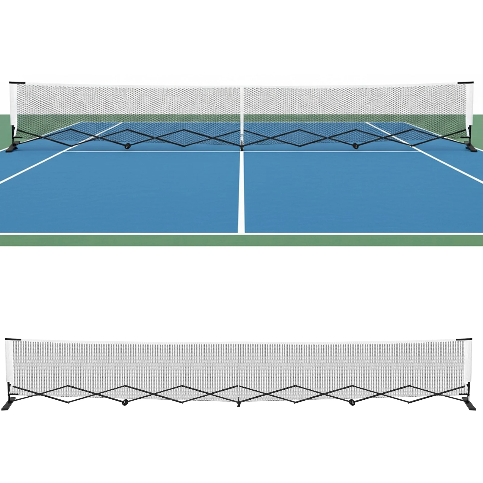 

Lightweight Pickle Ball Net 22FT Pickleball Set Net with Steady Metal Frame Free Assembly & Carry Bag for Practice & Games