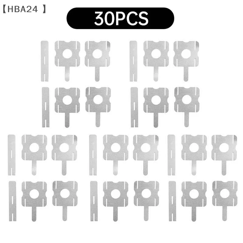 

30pcs 18650 Lithium Battery Nickel Sheet Polygonal Battery Nickel Sheet For Spot Welding Machine Batteries Connection Sheets