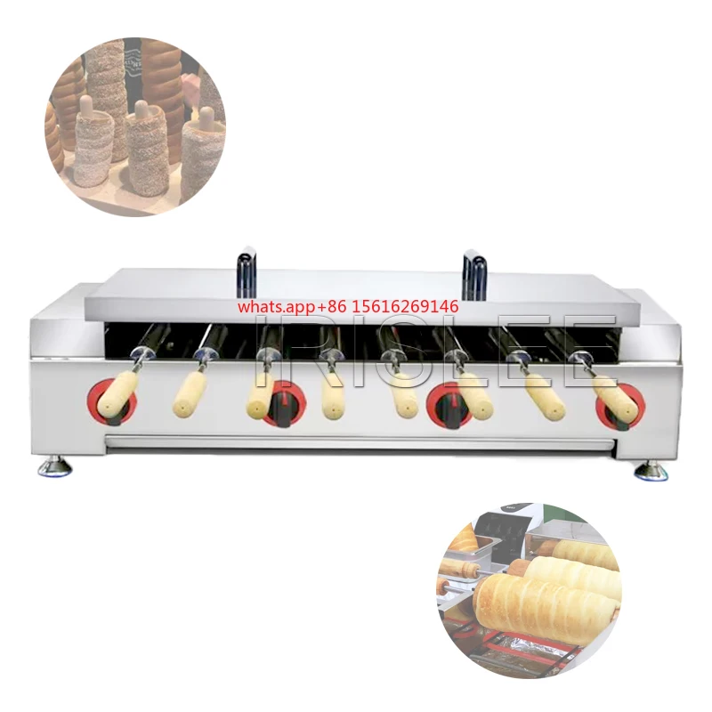 

Gas Type Chimney Cake Oven Ice Cream Chimney Cakes Bread Baking Equipment Hungarian Kurtos Kalacs Machine