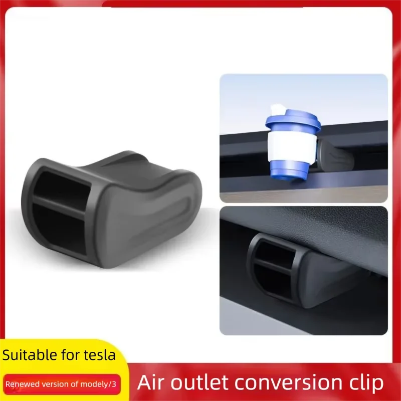 Adaptador de Aromaterapia para Tesla MODEL 3 Highland Y Launch 2025, Clip de Silicona para Difusor de Aroma en la Salida de Aire del Coche