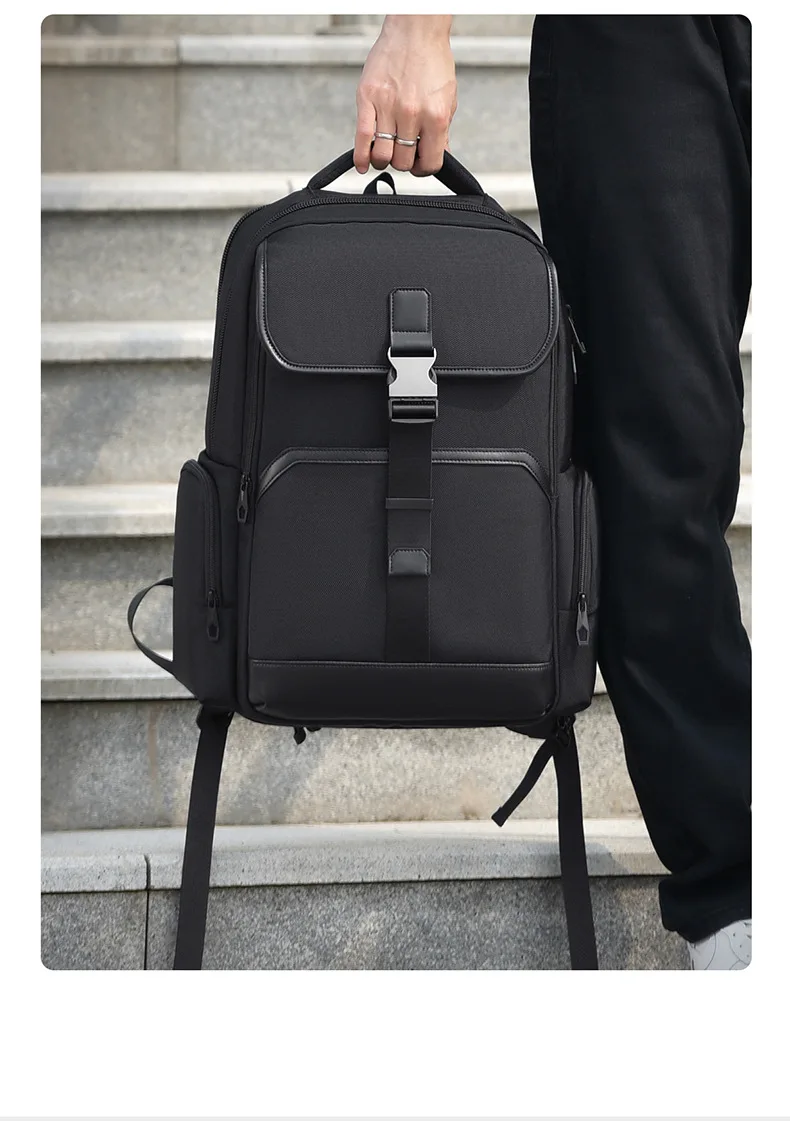 College & Business Backpack for Men Laptop Commuter Travel Bag Breathable Lumbar Support & Multi-Compartment Storage