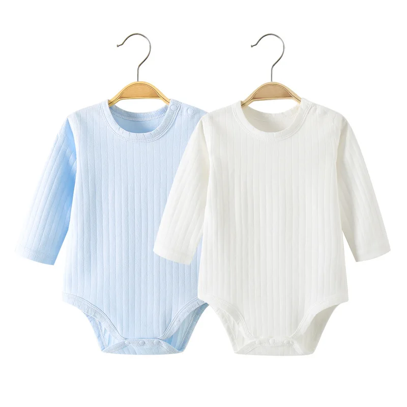 Baby Fart Clothes Spring and Autumn Baby Pure Cotton Pajamas, Summer Long Sleeves, Autumn Triangle Clothes