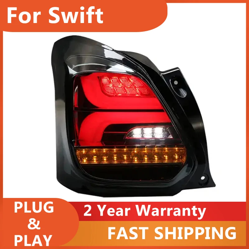 

Автомобильные аксессуары для Suzuki Swift, задний фонарь 2017-2019, задние фонари Swift, задние DRL, противотуманный тормоз, указатель поворота, задний ход