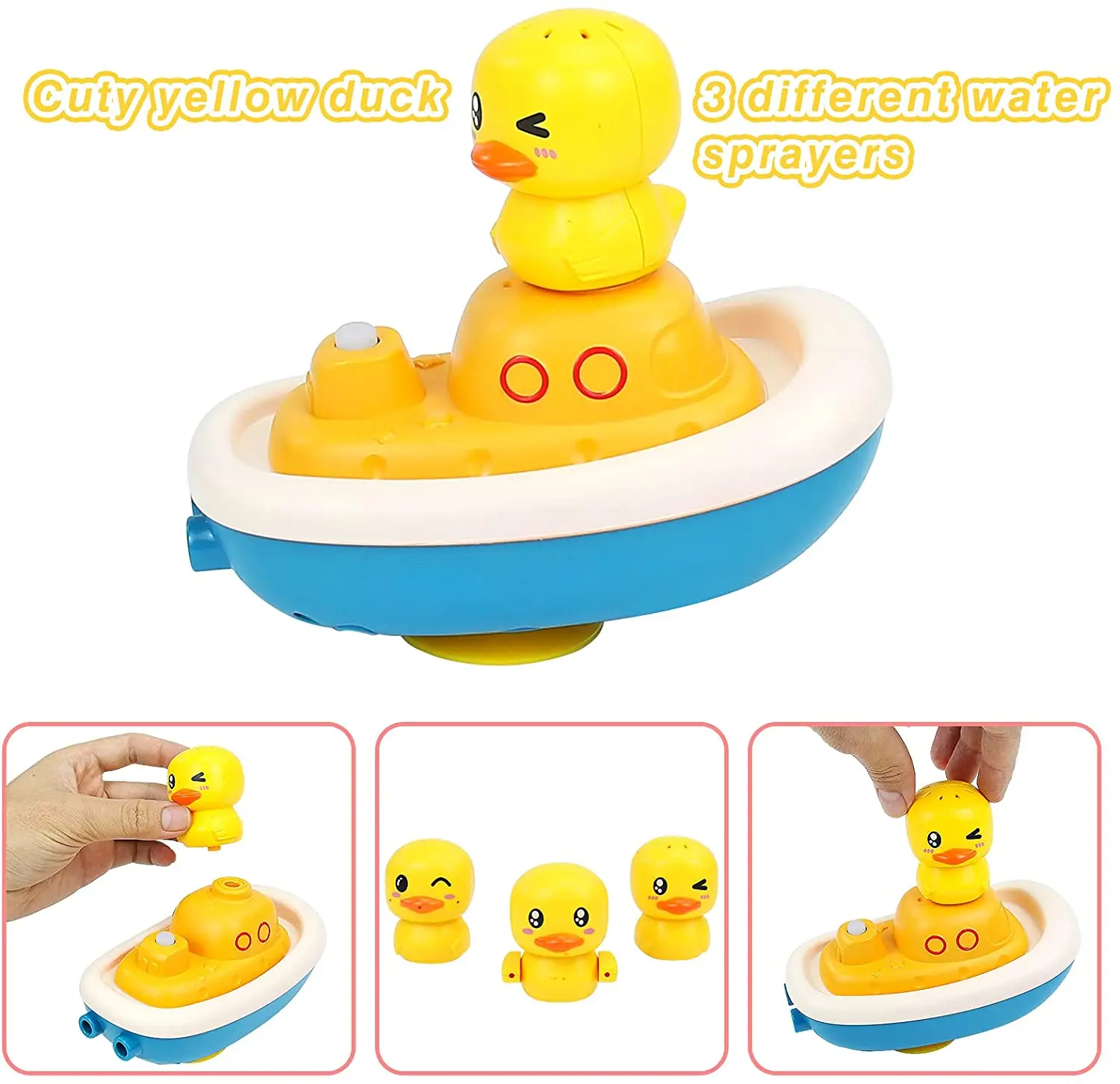 Jouets de Bain Électrique en Forme de Canard pour Enfant, Jeu d'Eau, Douche pour Bébé, Pulvérisation d'Eau, Baignade