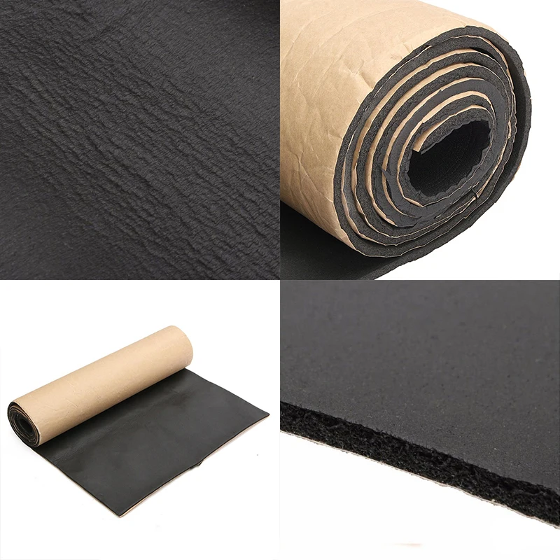 1pc 50x300cm Self-adhesive Sound Insulation Mat Car Floor Pad Foam Sponge