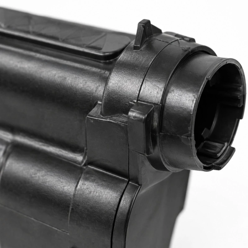 R9CC Black Flap Actuator with Plastic Construction and Integrated Housing Structure, Reference Numbers 95B809857F and