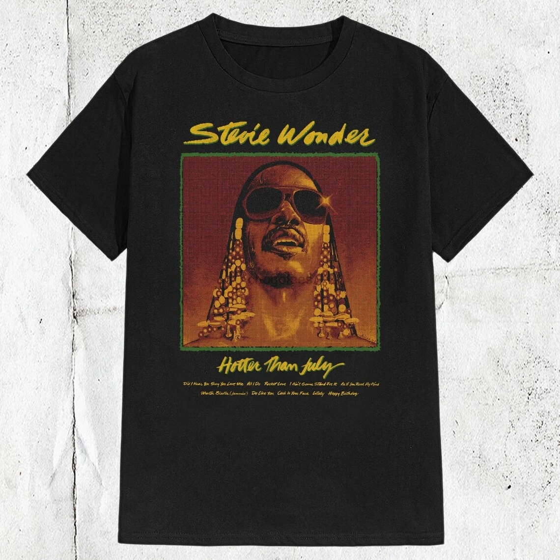 Vintage 80s Stevie Wonder T-shirt