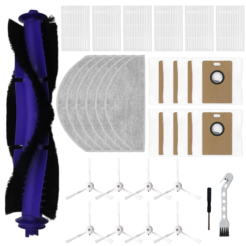 Refill Components for Narwal For Freo for S Robot Vacuum Cleaner Main Brush Mop Cloth Filter Dust Bag Side Brush Assembly