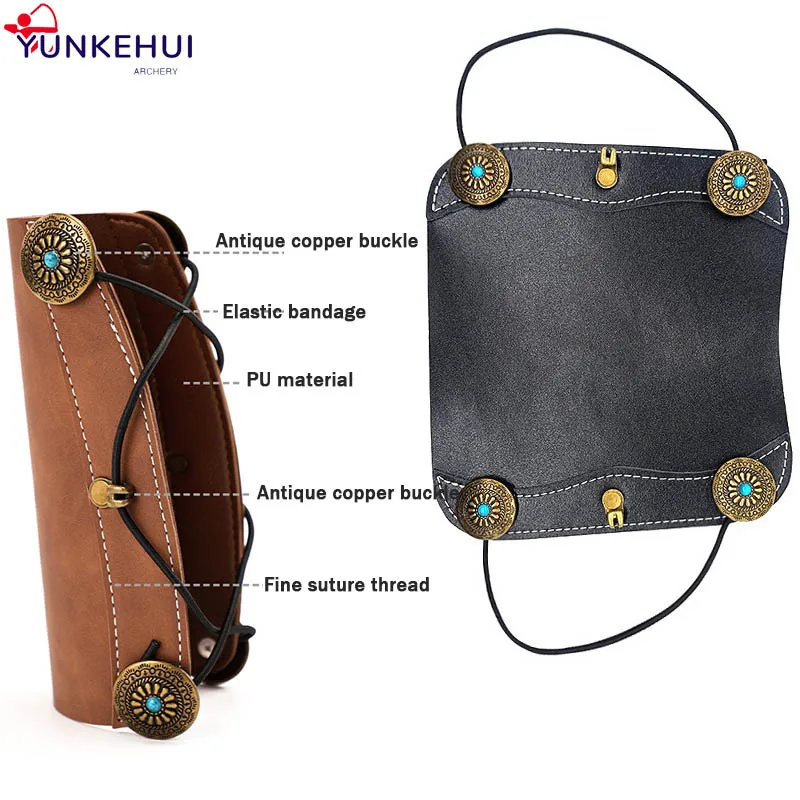 

1pc Archery Leather Arm Guard Compound Recurve Bow and Arrow Shooting Hunting Protective Gear Adjustable Arm Protector