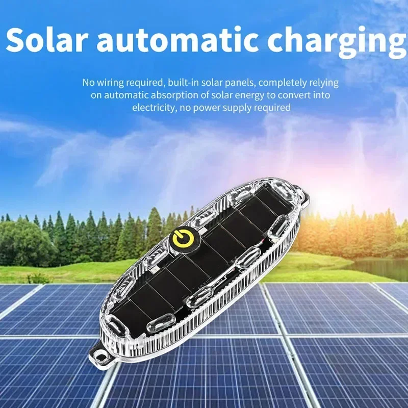 

LED Light Solar Night Warning Light Security Simulated For Car Motorcycl Electric Vehicle Bicycle Strobe Lamp Warning Light