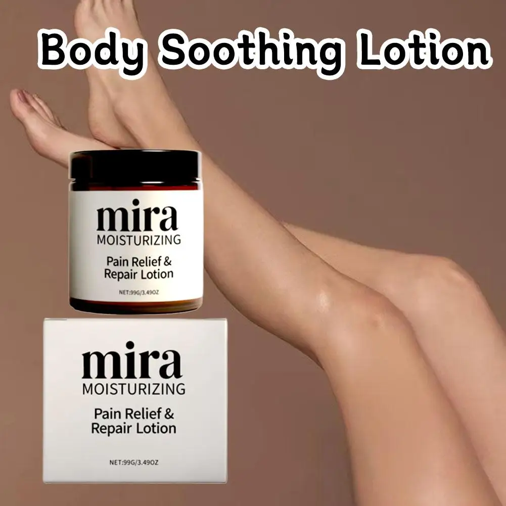Mira loción para aliviar el dolor, crema reparadora de la piel orgánica para todo tipo de piel, loción calmante suavizante corporal de marca, hidratante Original