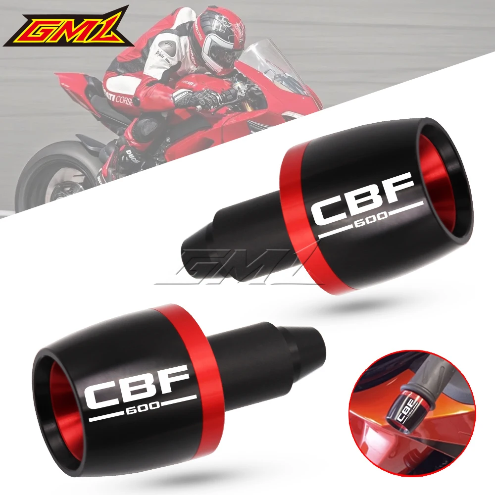 For Honda CBF600 CBF 600 Universal Motorcycle CNC Aluminum Handlebar Grips Bar Ends Cap Counterweight Plug Slide