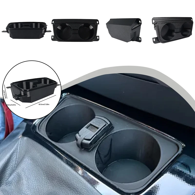 Rutschfester Getränkehalter-Einsatz für BMW E90 E91 E92 E93, Ersatz-Getränkehalter für die vordere Mittelkonsole für 3er-Serie 2005-2012.