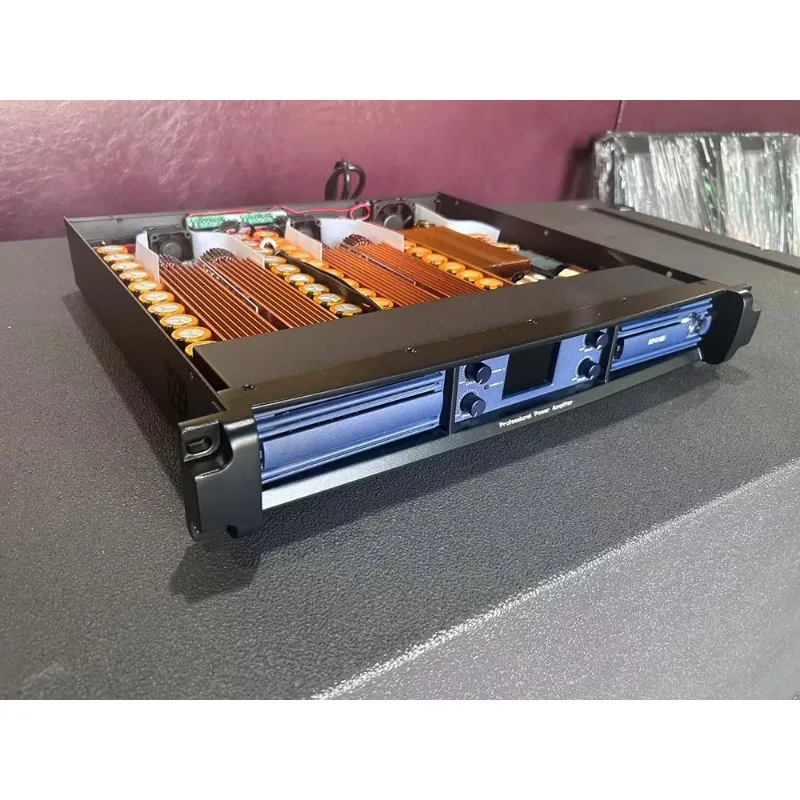 

Digital Power Amplifier Pro Audio 1.5U Power 4 Channel 4X1600W Professional Sound System