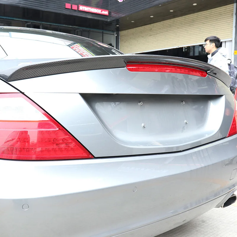 For 04-16 Mercedes-Benz SLK Class R172 R171 SLK350 SLK300 Modified AMG Carbon Fiber Tail Rear Box Spoiler